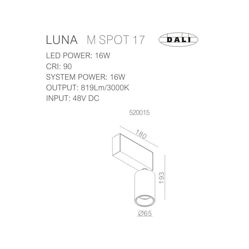 גופי תאורה מקטגוריית: מערכות תאורה מגנטיות LUNA M ,שם המוצר: