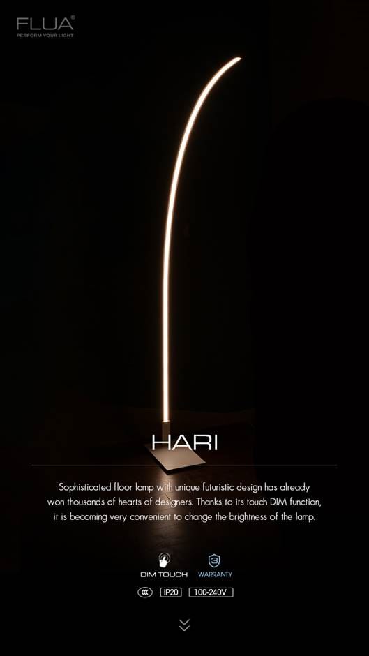גופי תאורה מקטגוריית: מנורות עמידה  ,שם המוצר: HARI